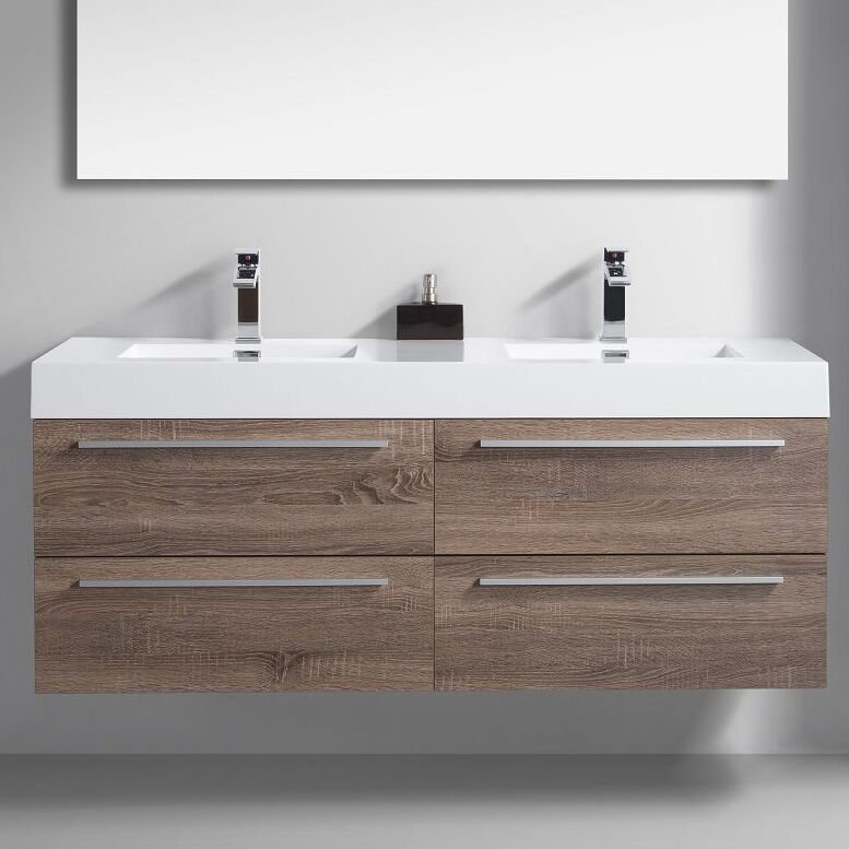 Ensemble de meuble-lavabo double 57 po Sofia