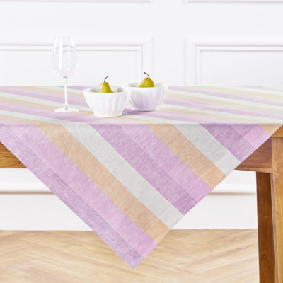 Gelato Stripe - 100% Pure Linen Table Throw