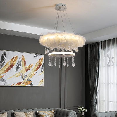 1 - Light Natural LED Chandelier Pendant