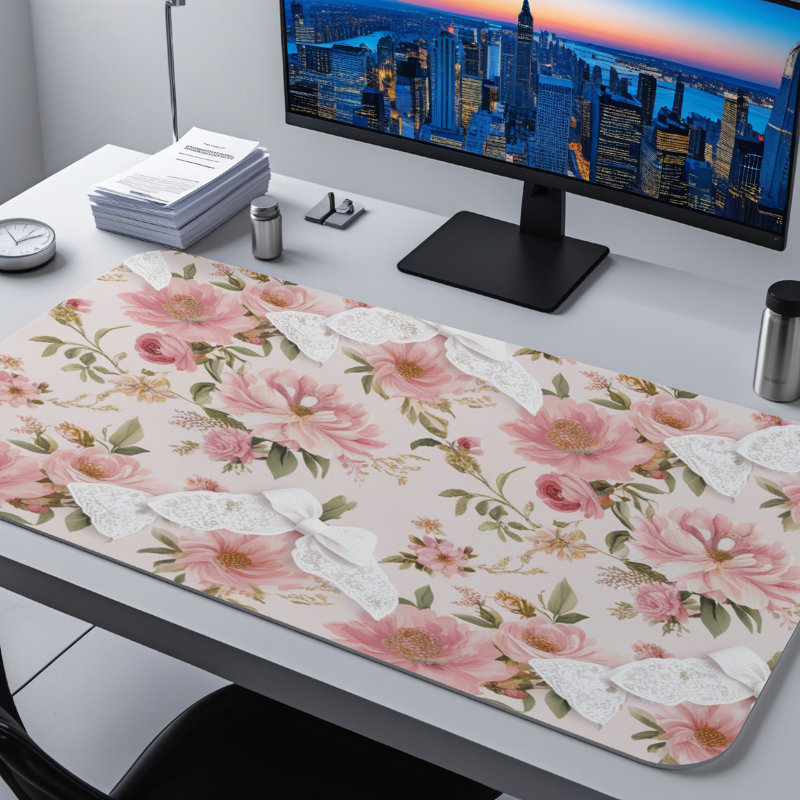 Polyester Desk Pad, 31.5x15.5