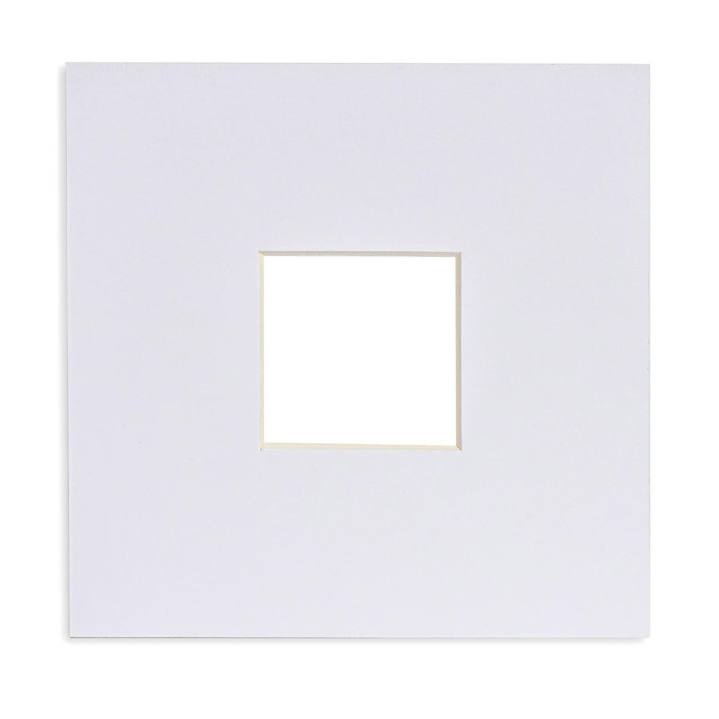 Nicola Spring - Picture Mount, White, 15cm H x 15cm W x 0.2cm D