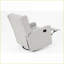 Fauteuils inclinables, pivotants et pivotants à mouvement manuel avec capitonnage à losanges | Tissu gris clair-1085864220