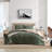 Microsude St Nautica Microsuede/Sherpa Reversible Green Comforter Set-88500289
