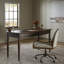 BOWFRONT Solid Wood Writing Desk