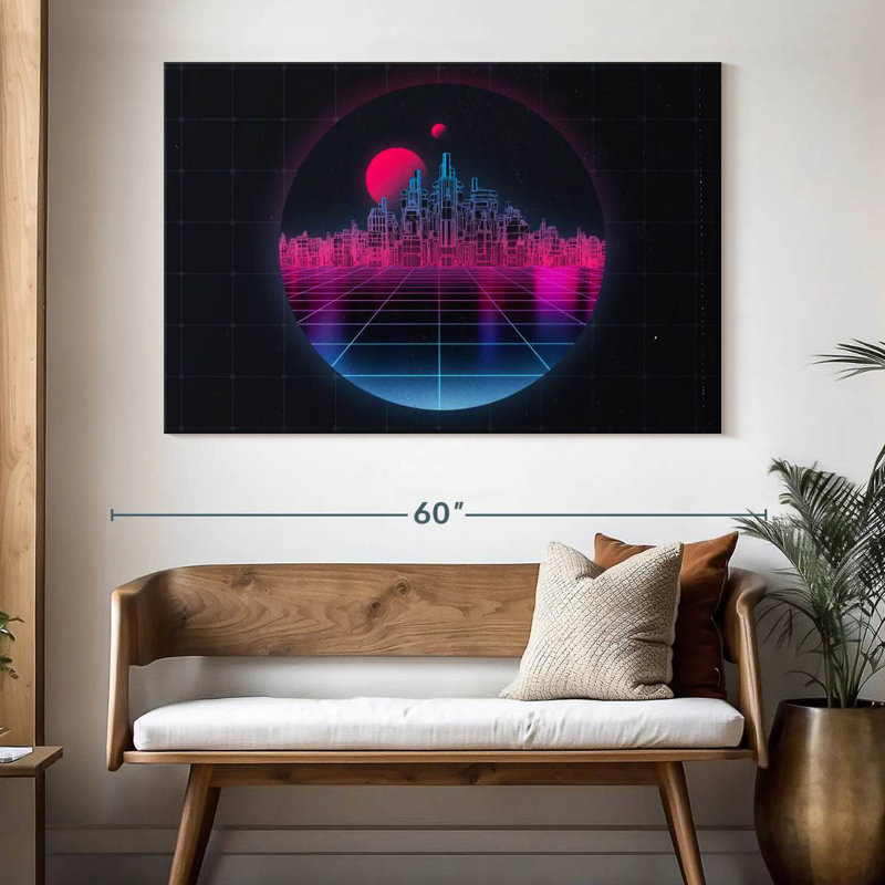 Kelan Dimensional Modern City, 34" H x 51" W