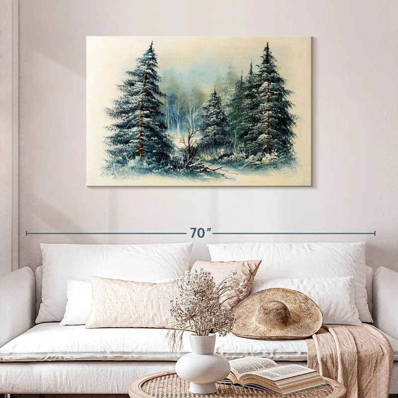 Harnek Winter Evergreen Forest, 30" H x 45" W