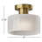 Malmo Tyrion Glass Flush Mount