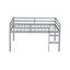Lit mezzanine double en bois d'hévéa avec échelle VertiNest-115675285