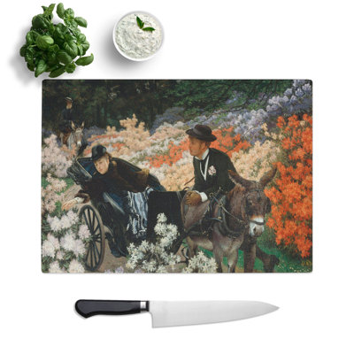 The Morning Ride by James Tissot Chopping Board