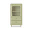 Vert massif + bois manufacturé + vitrines-121575642