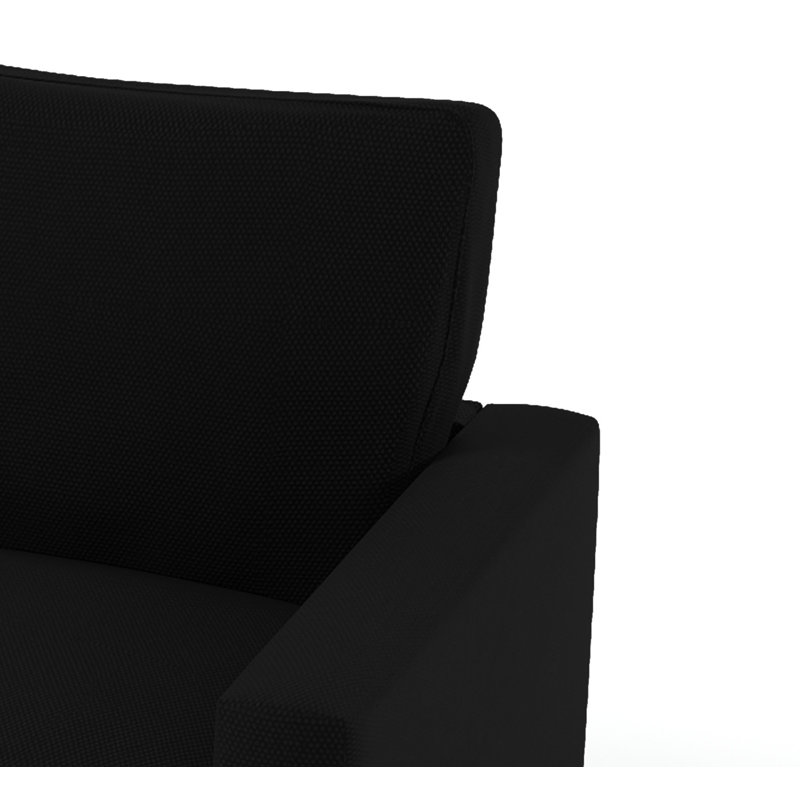 Mizpah Upholstered Armchair, Black