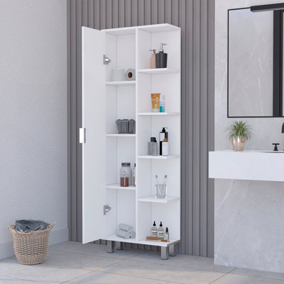 Armoire à linge Sandy, Bathromm, blanc