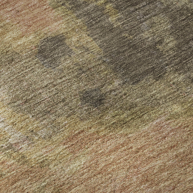 Premium Machine Washable Bucz AMF1742 Modern Rug, Round 8'