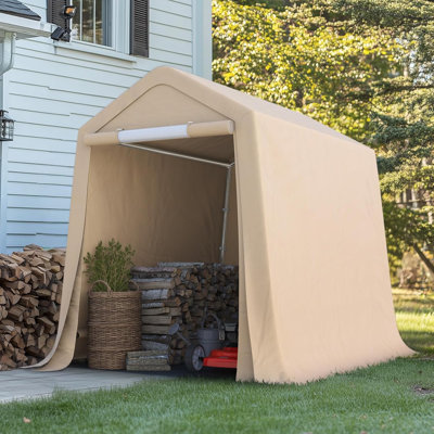 Abri d'auto beige Advance 6,00 x 8,00 x 7,00 pi