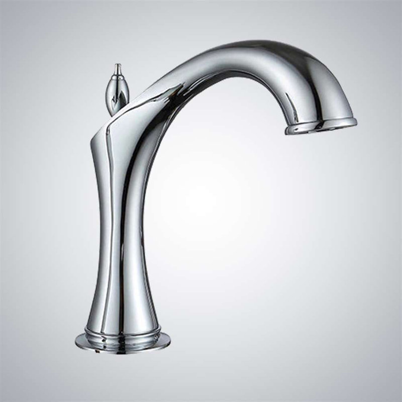 Commercial Widespread Automatic Faucet Sleek Touchless Design for Professional Settings, Chrome