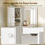 Armoire de rangement murale à miroir