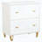 Modern Filing Cabinet with Geometric Pattern and Quiet Drawers