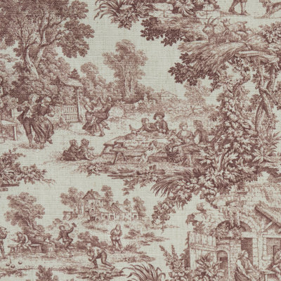 Murphy Toile Double-Lined Pleated Curtain