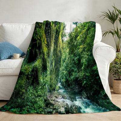Machine Printed Throw Blanket