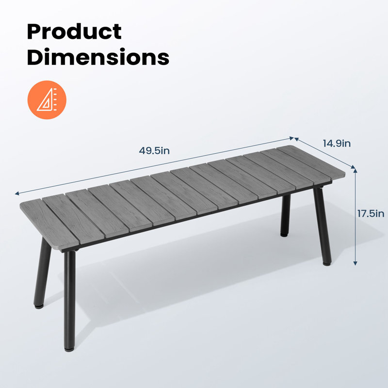 Banc de pique-nique en aluminium Gulpacha