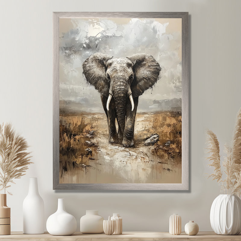 Harrod - Décoration murale animaux, H 32 po x l 16 po, Picture Framed, Argent argent