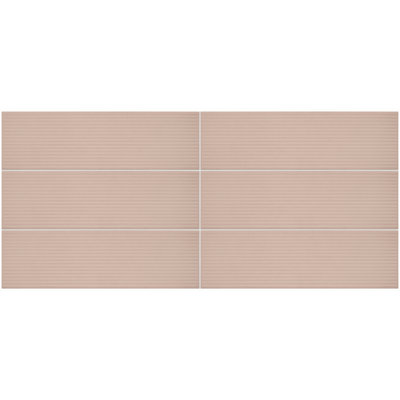 Carreau de mur linéaire en porcelaine émaillée 4 "x 12" Stencry (30 pièces par carton) (8,72 pieds carrés par carton)