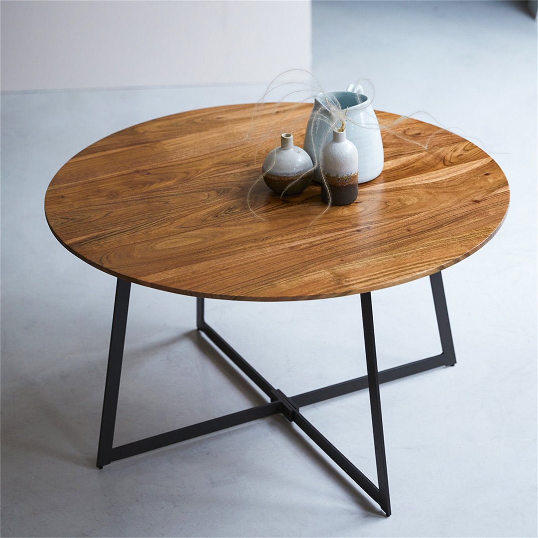 Coffee table made of solid acacia wood