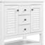 Meuble-lavabo 36 po avec lavabo en céramique, deux armoires et tiroirs