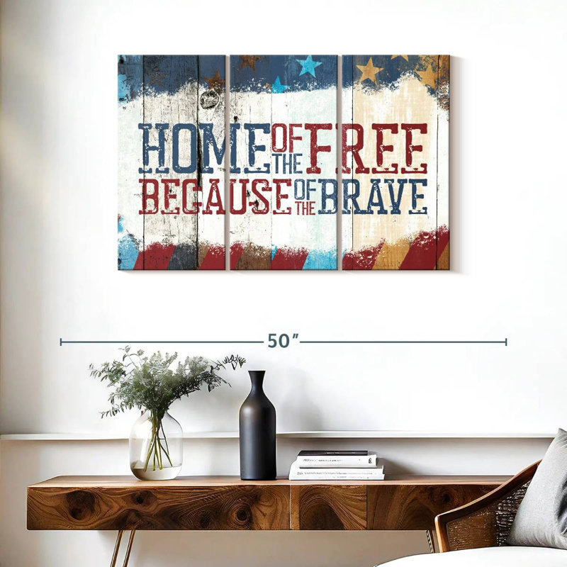 Tergel Home Of The Free, H 24 po x l 38 po