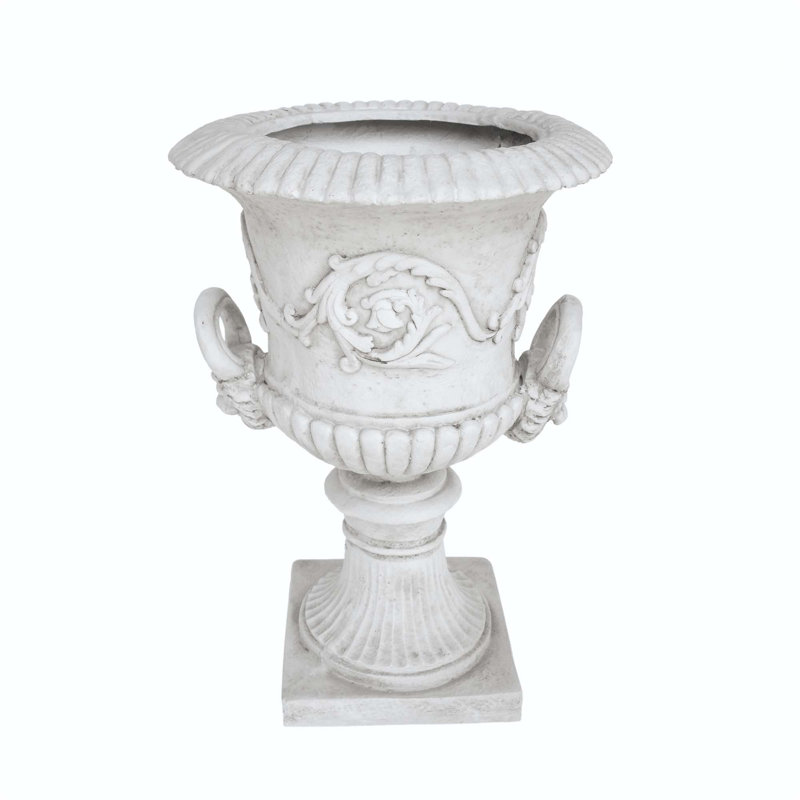 GARDEN URN PLANTER, Antique White