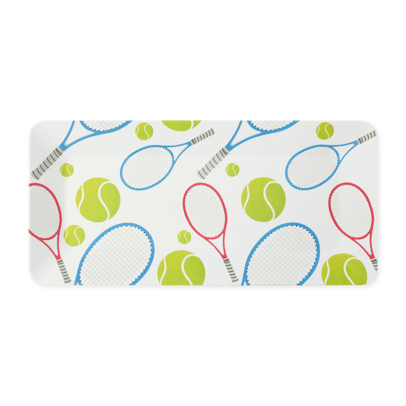 2-Piece Tennis 17" Rect. Tray