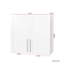 Unité de rangement blanche empilable de H 11,75 po x l 32,41 po Bettye - avec tablettes et cloisons amovibles