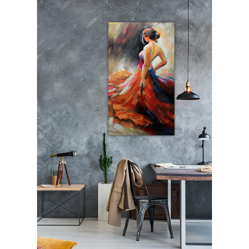 Handmade Traditional People Wall Decor on Metal
