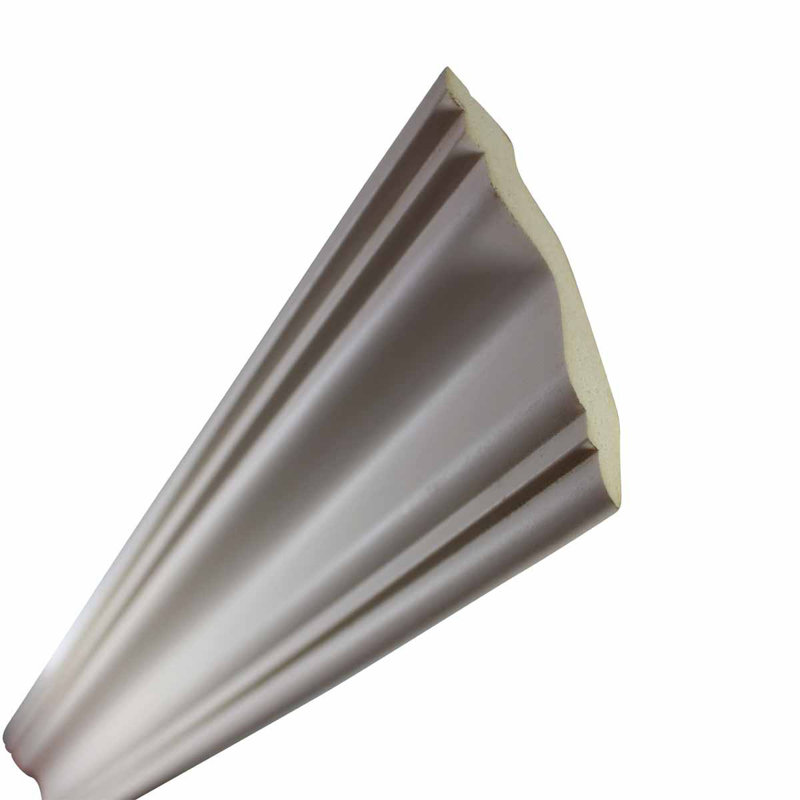 Primed White Urethane Crown Molding 96" Length