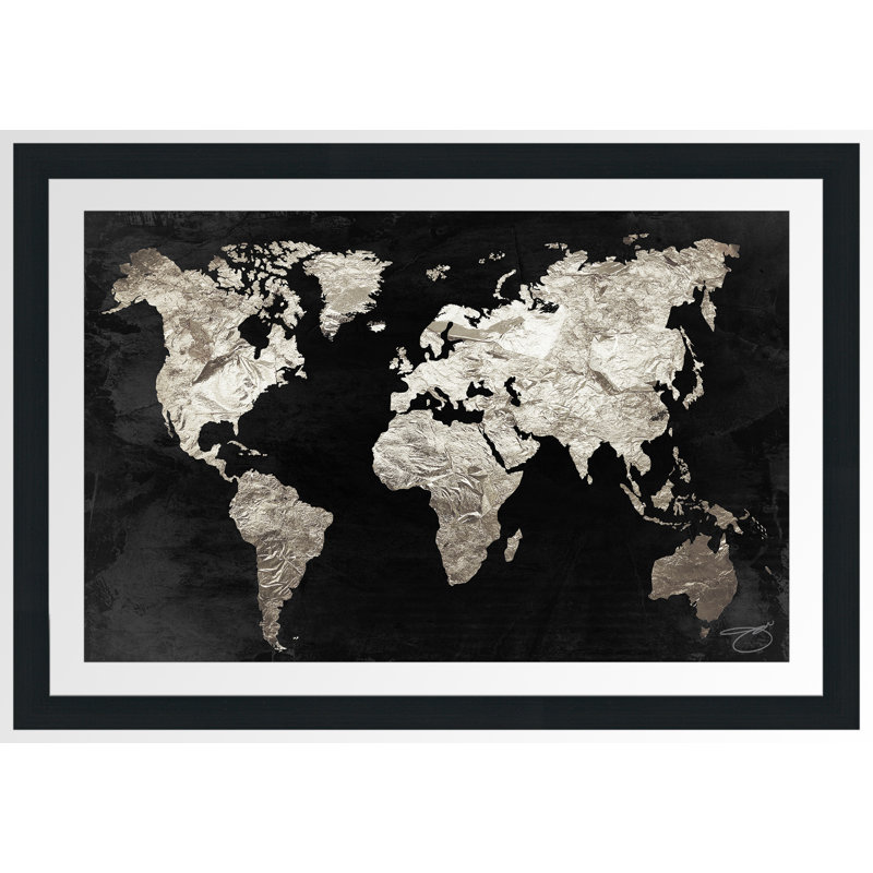 « pure silver », impression encadrée, H 27,5 po x l 39,5 po, Cadre espresso, Tapis transparent
