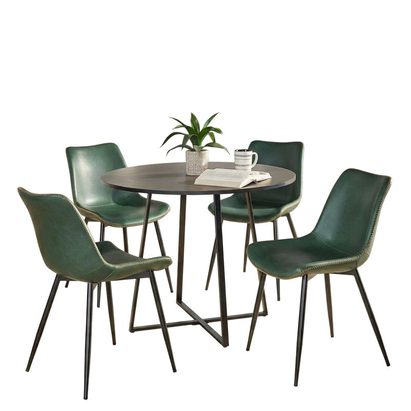 Walczak Cosmo-Durango Dining Set - 5 Piece, Green