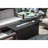 57In Outdoor Fire Pit Table With Gas Propane, Aluminum 50000Btu Fireplace Dining Table, Lid And Glass, Rectangular, , For Patio Garden Backyard Deck - Propane Pits Rectangular