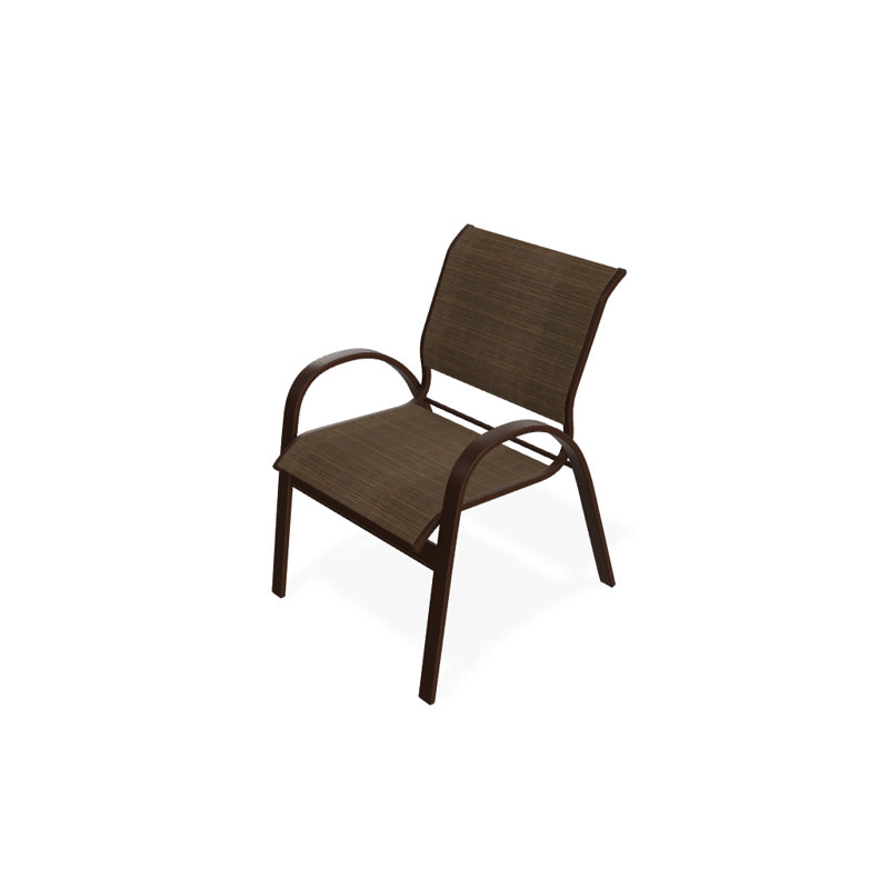 Chaise de patio empilable Hiraku, Performance de l'écorce, Kona texturé