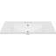 Comptoir de meuble-lavabo 36 po, céramique, lavabo blanc, capacité maximale de 1,66 gallon d'eau en céramique blanche, option 3 robinets, profondeur 18 po, hauteur 6,6 po, conception moderne, convient à une armoire