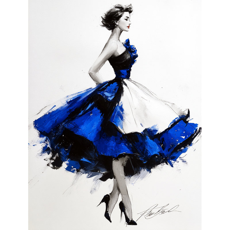 Dancing Elegance Wrapped Canvas Wall Art