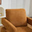 Fauteuil d'appoint pivotant revêtu de tissu bouclé-112730292