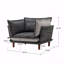 Fauteuil d'appoint simple de style moderne en chenille de style moderne