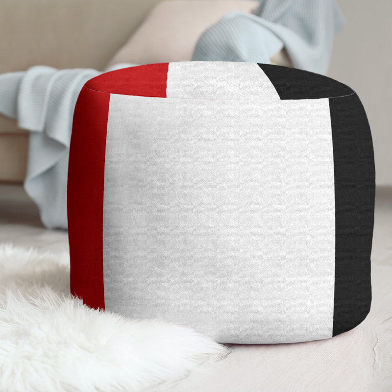 Repose-pieds 20,5 po, Rouge / blanc / noir