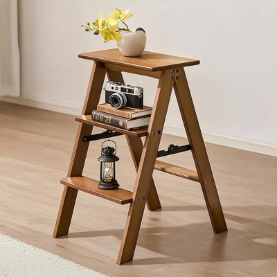 3 Step Ladder Foldable Portable Step Stool, 176 lbs Capacity