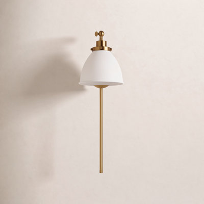 Single Light Dimmable Armed Sconce