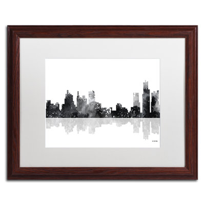 " Detroit Michigan Skyline BG-1 " by Marlene Watson