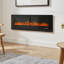 Symple Stuff 152.4 cm W Black Electric Fireplace
