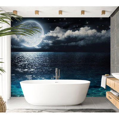 Peel & Stick Landscape Wall Mural - Blue Lagoon