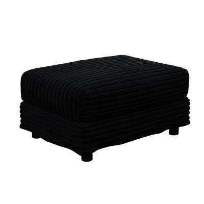 Velours côtelé noir pour les salons et les espaces, combiner avec des canapés de 2, 3, 4 places, un tapis de jeu pouvant être installé, des appartements de chambre à coucher confortables et faciles à assembler, une plateforme de rangement, un assemblage rapide
