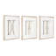Nautical Rope Knot 3 Piece Framed Coastal Wall Art Decor Set - Natural Beige